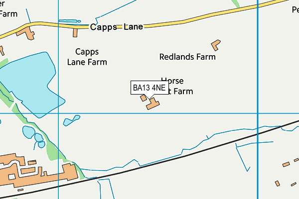 BA13 4NE map - OS VectorMap District (Ordnance Survey)