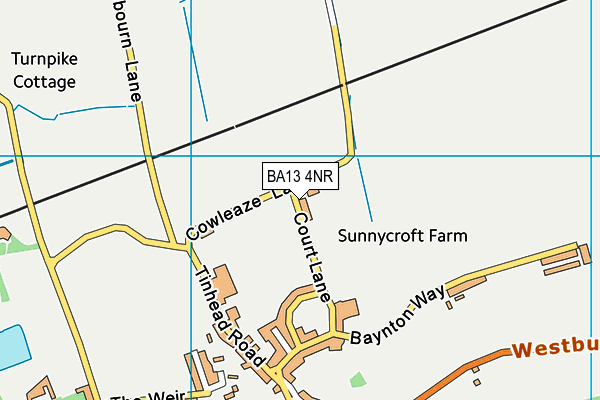 BA13 4NR map - OS VectorMap District (Ordnance Survey)