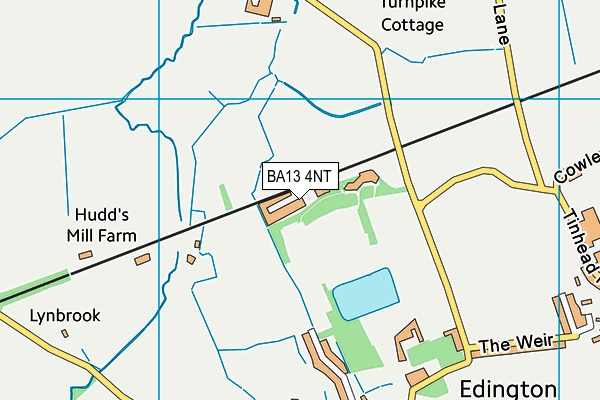 BA13 4NT map - OS VectorMap District (Ordnance Survey)