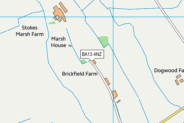 BA13 4NZ map - OS VectorMap District (Ordnance Survey)