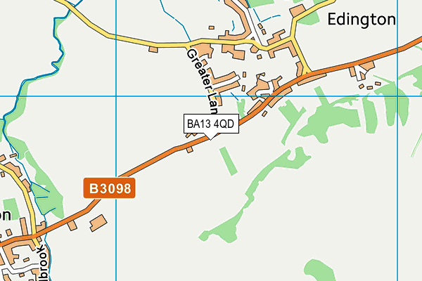 BA13 4QD map - OS VectorMap District (Ordnance Survey)