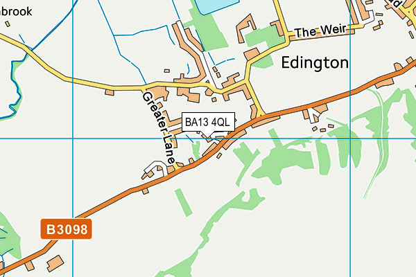 BA13 4QL map - OS VectorMap District (Ordnance Survey)