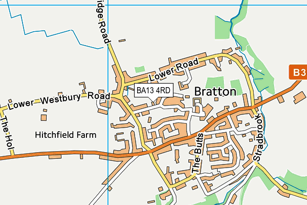 BA13 4RD map - OS VectorMap District (Ordnance Survey)