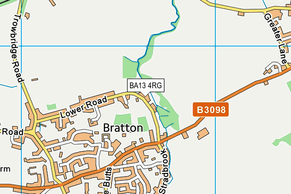 BA13 4RG map - OS VectorMap District (Ordnance Survey)