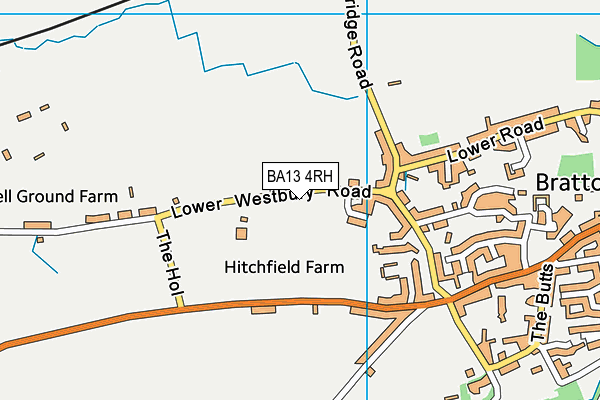BA13 4RH map - OS VectorMap District (Ordnance Survey)