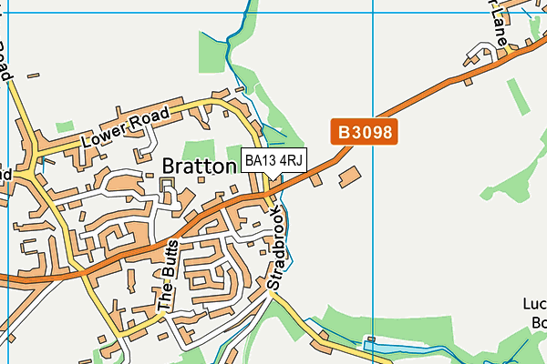 BA13 4RJ map - OS VectorMap District (Ordnance Survey)