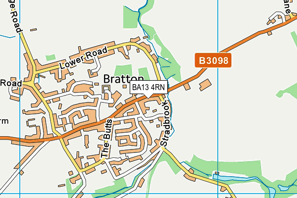BA13 4RN map - OS VectorMap District (Ordnance Survey)
