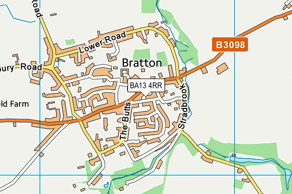 BA13 4RR map - OS VectorMap District (Ordnance Survey)