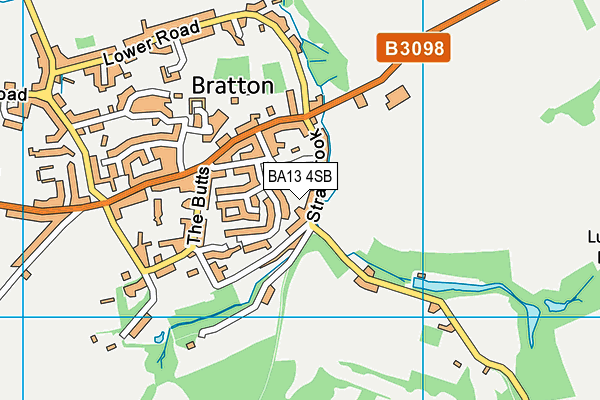 BA13 4SB map - OS VectorMap District (Ordnance Survey)