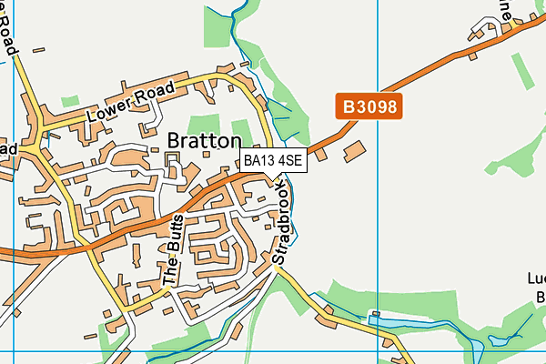 BA13 4SE map - OS VectorMap District (Ordnance Survey)