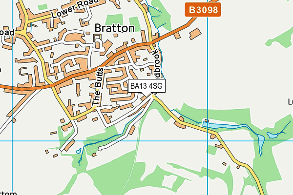 BA13 4SG map - OS VectorMap District (Ordnance Survey)