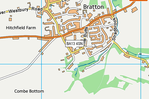 BA13 4SN map - OS VectorMap District (Ordnance Survey)