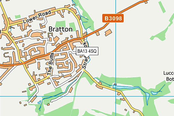 BA13 4SQ map - OS VectorMap District (Ordnance Survey)