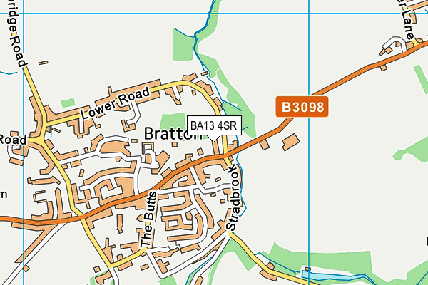 BA13 4SR map - OS VectorMap District (Ordnance Survey)