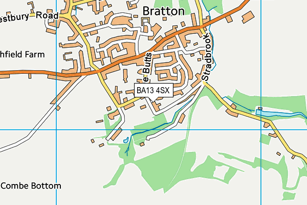 BA13 4SX map - OS VectorMap District (Ordnance Survey)