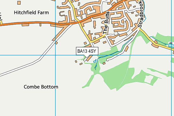 BA13 4SY map - OS VectorMap District (Ordnance Survey)