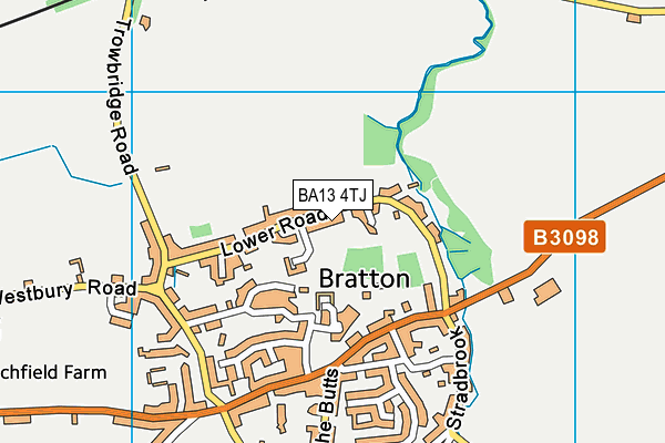 BA13 4TJ map - OS VectorMap District (Ordnance Survey)