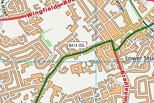 BA14 0DL map - OS VectorMap District (Ordnance Survey)