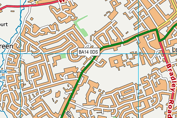 BA14 0DS map - OS VectorMap District (Ordnance Survey)