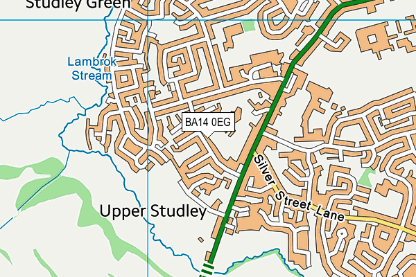 BA14 0EG map - OS VectorMap District (Ordnance Survey)