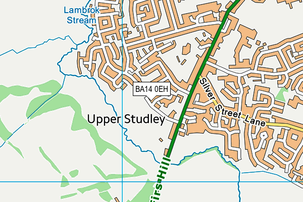 BA14 0EH map - OS VectorMap District (Ordnance Survey)