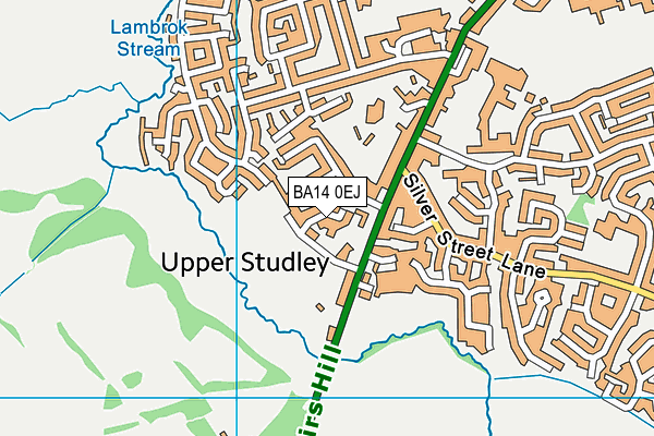 BA14 0EJ map - OS VectorMap District (Ordnance Survey)