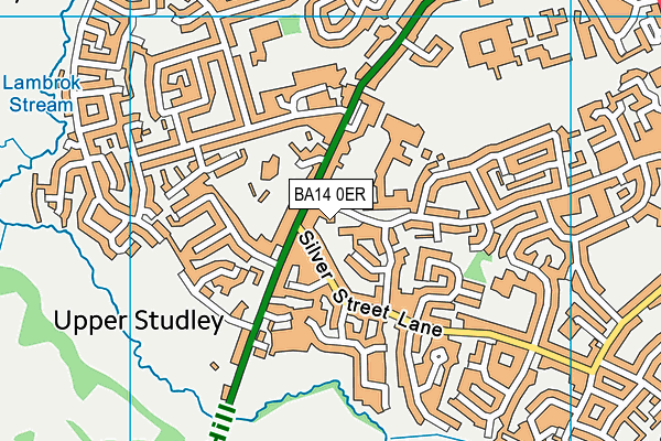 BA14 0ER map - OS VectorMap District (Ordnance Survey)