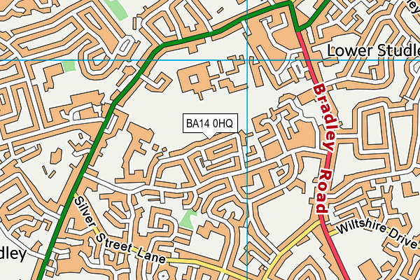 BA14 0HQ map - OS VectorMap District (Ordnance Survey)