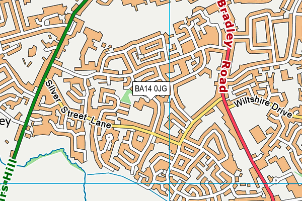 The Grove Primary School map (BA14 0JG) - OS VectorMap District (Ordnance Survey)