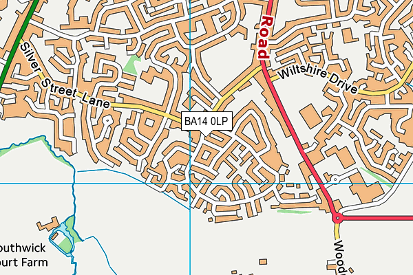 BA14 0LP map - OS VectorMap District (Ordnance Survey)