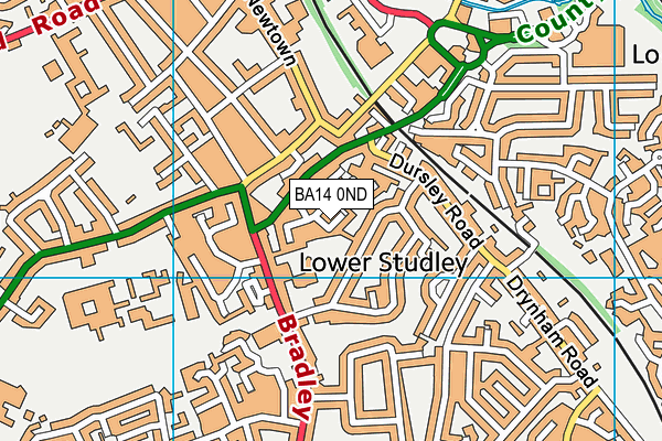 BA14 0ND map - OS VectorMap District (Ordnance Survey)