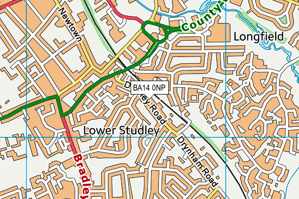 BA14 0NP map - OS VectorMap District (Ordnance Survey)