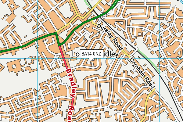 BA14 0NZ map - OS VectorMap District (Ordnance Survey)