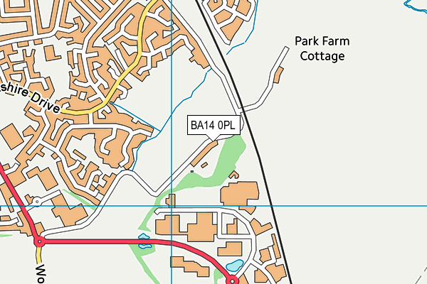 BA14 0PL map - OS VectorMap District (Ordnance Survey)