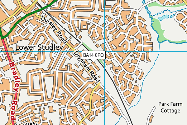 BA14 0PQ map - OS VectorMap District (Ordnance Survey)