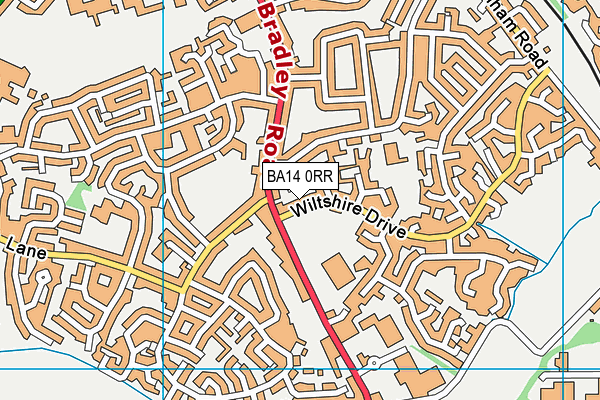 BA14 0RR map - OS VectorMap District (Ordnance Survey)