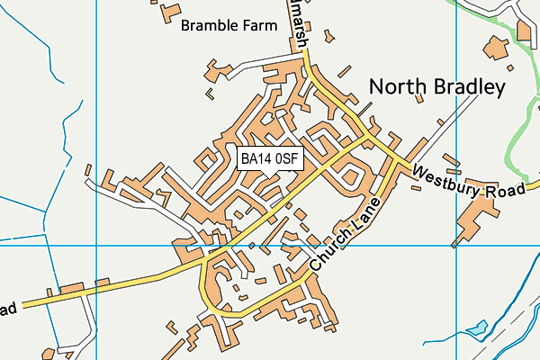 BA14 0SF map - OS VectorMap District (Ordnance Survey)