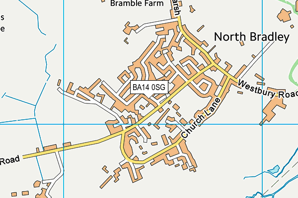 BA14 0SG map - OS VectorMap District (Ordnance Survey)