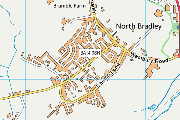 BA14 0SH map - OS VectorMap District (Ordnance Survey)