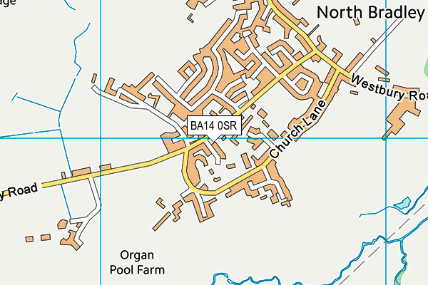 BA14 0SR map - OS VectorMap District (Ordnance Survey)