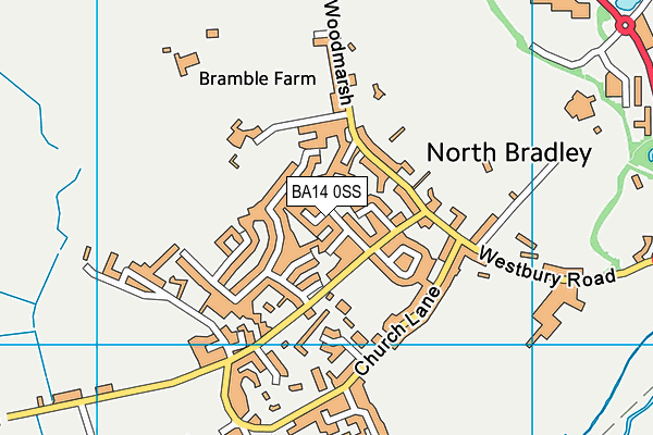 BA14 0SS map - OS VectorMap District (Ordnance Survey)