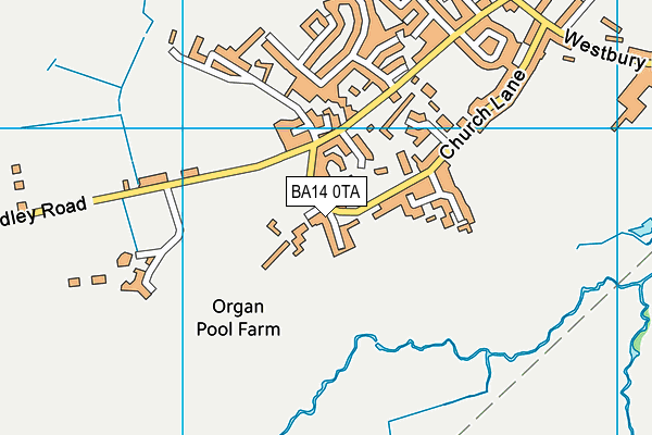 North Bradley CofE Primary School map (BA14 0TA) - OS VectorMap District (Ordnance Survey)