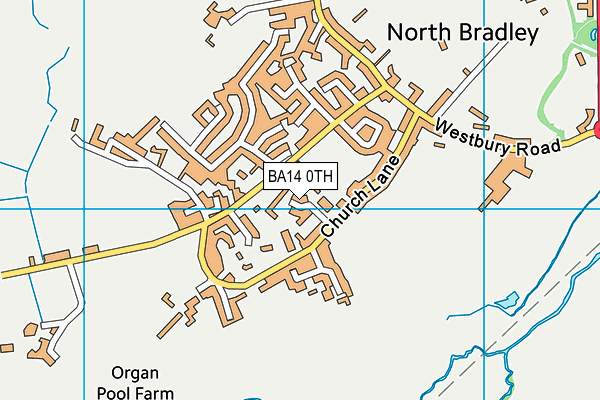 BA14 0TH map - OS VectorMap District (Ordnance Survey)