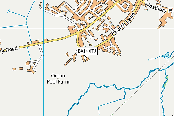 BA14 0TJ map - OS VectorMap District (Ordnance Survey)