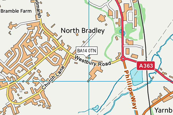 BA14 0TN map - OS VectorMap District (Ordnance Survey)