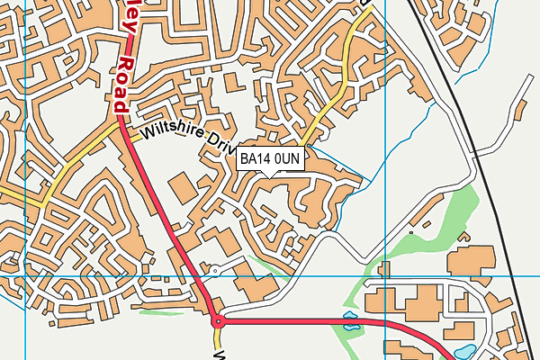 BA14 0UN map - OS VectorMap District (Ordnance Survey)