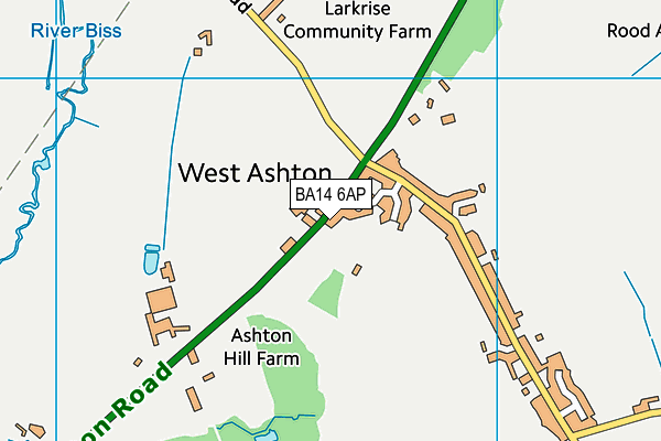 BA14 6AP map - OS VectorMap District (Ordnance Survey)