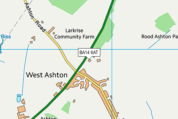 BA14 6AT map - OS VectorMap District (Ordnance Survey)