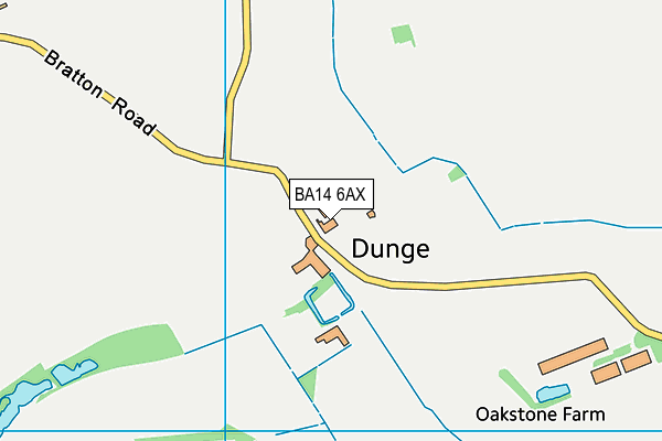 BA14 6AX map - OS VectorMap District (Ordnance Survey)