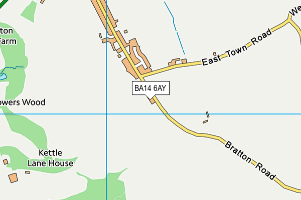 BA14 6AY map - OS VectorMap District (Ordnance Survey)